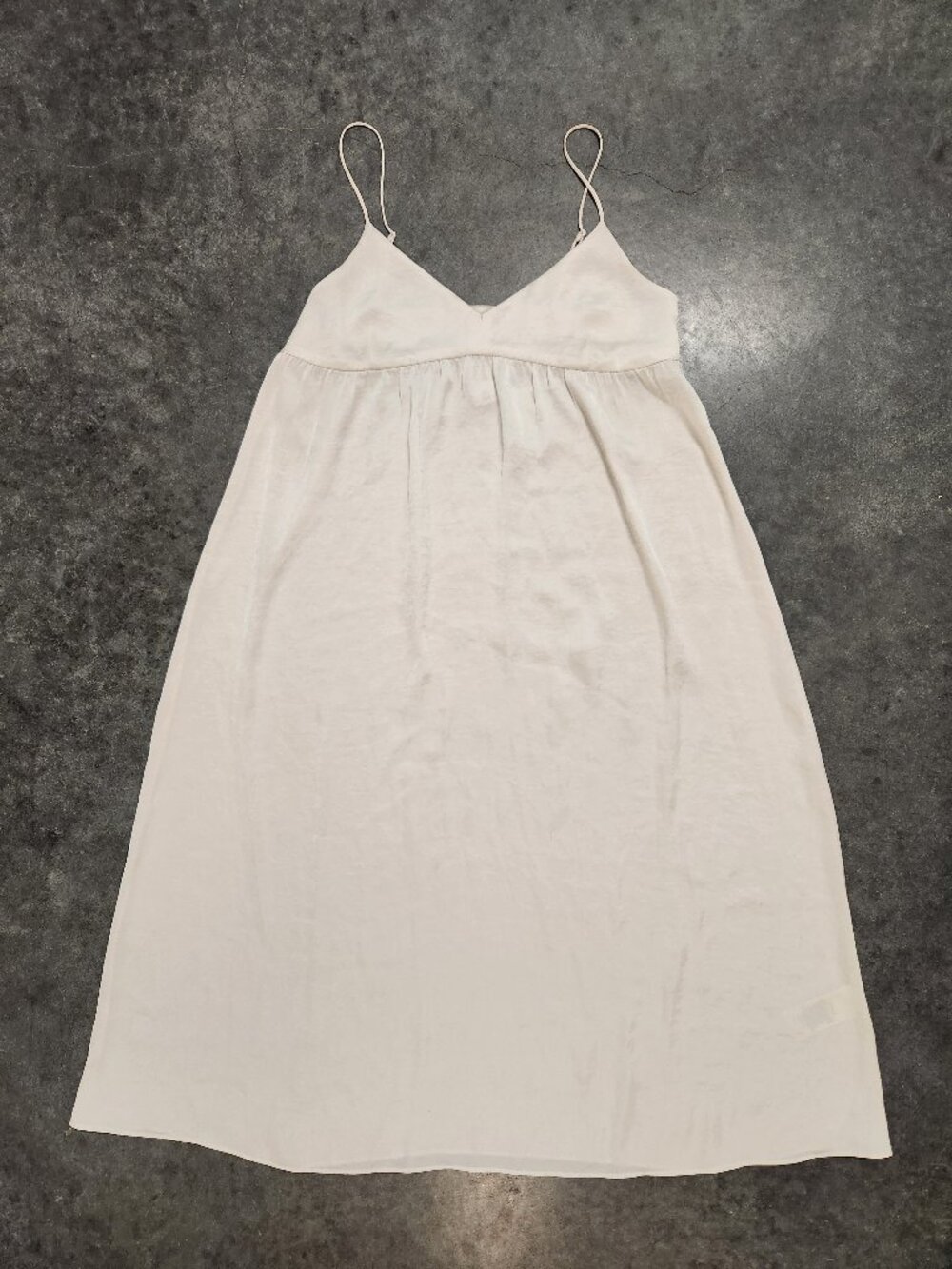 NWT Wilfred Size S Ivory Cream Strappy Midi Satiny Dress